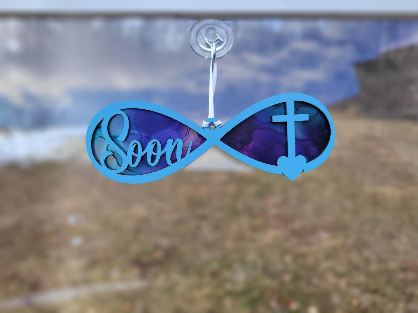 Soon Faith based window suncatcher or Car Charm laser ready, cut file, SVG Instant digital download.