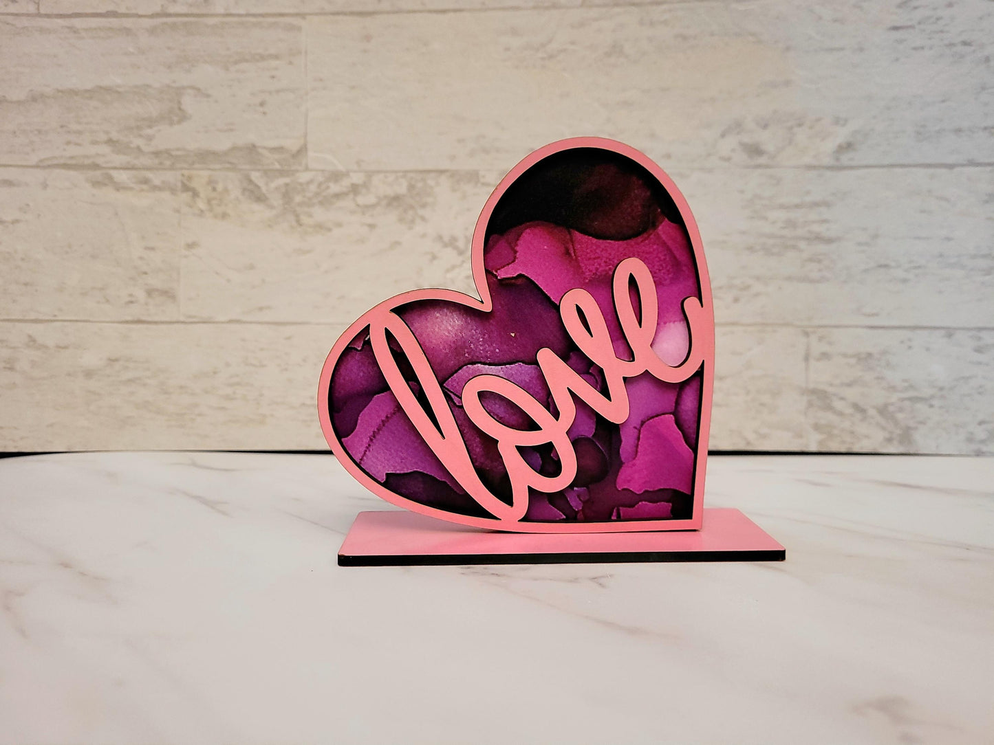 Love Heart Shaker, layered Shelf sitter. Laser Ready Valentine's day decor SVG Instant digital download.