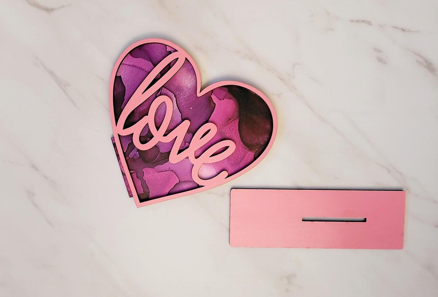 Love Heart Shaker, layered Shelf sitter. Laser Ready Valentine's day decor SVG Instant digital download.
