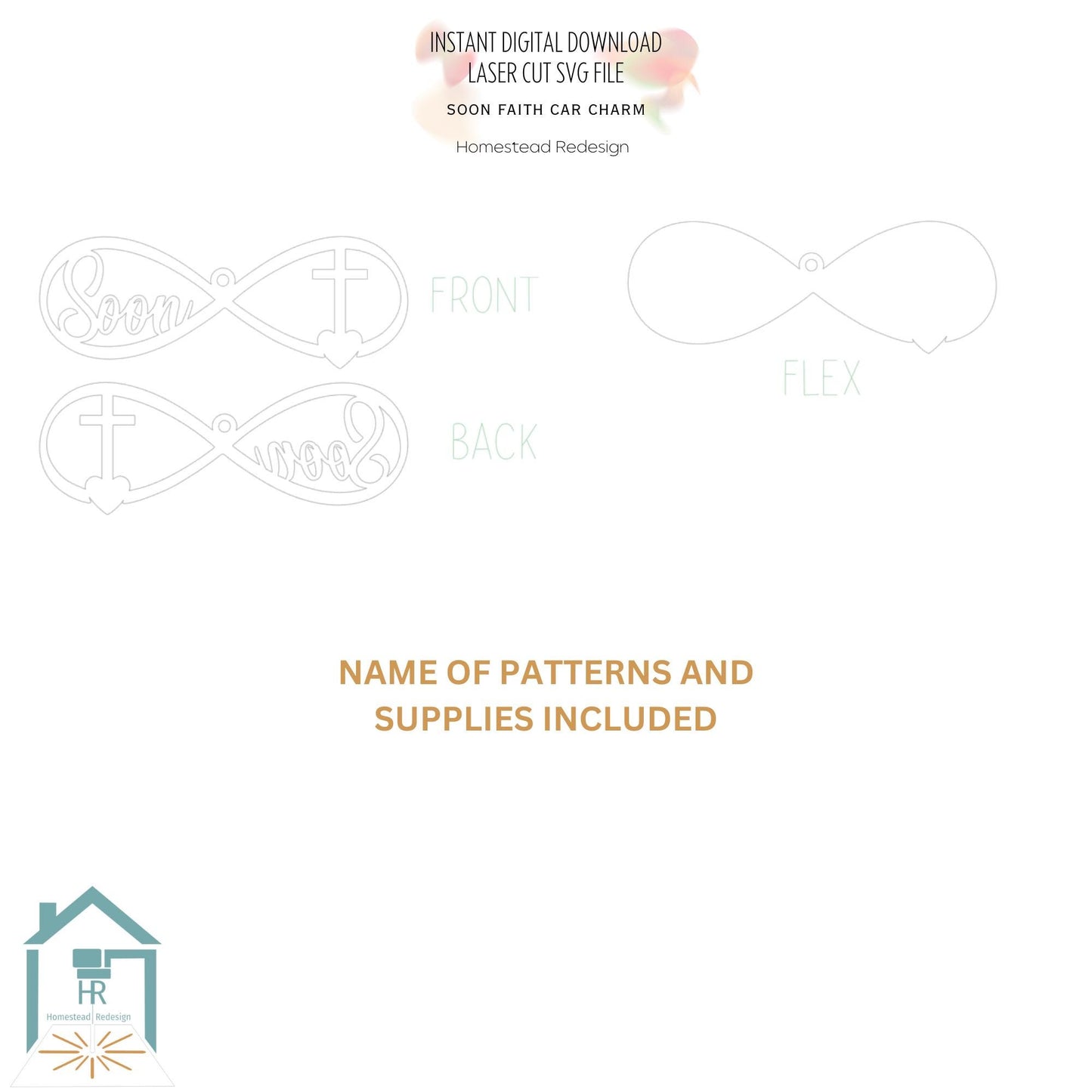 Soon Faith based window suncatcher or Car Charm laser ready, cut file, SVG Instant digital download.