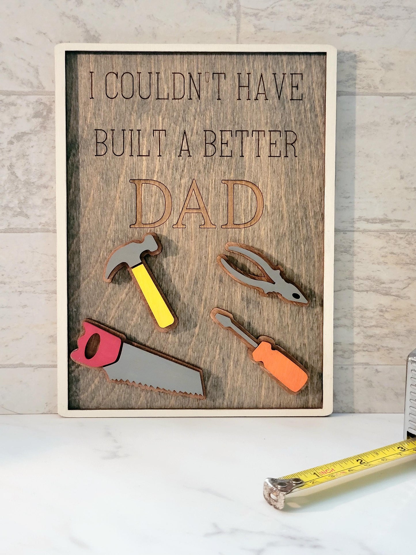 Father's Day Tool sign, Gift for him Laser ready cut file, SVG Instant digital download, small business commercial use.