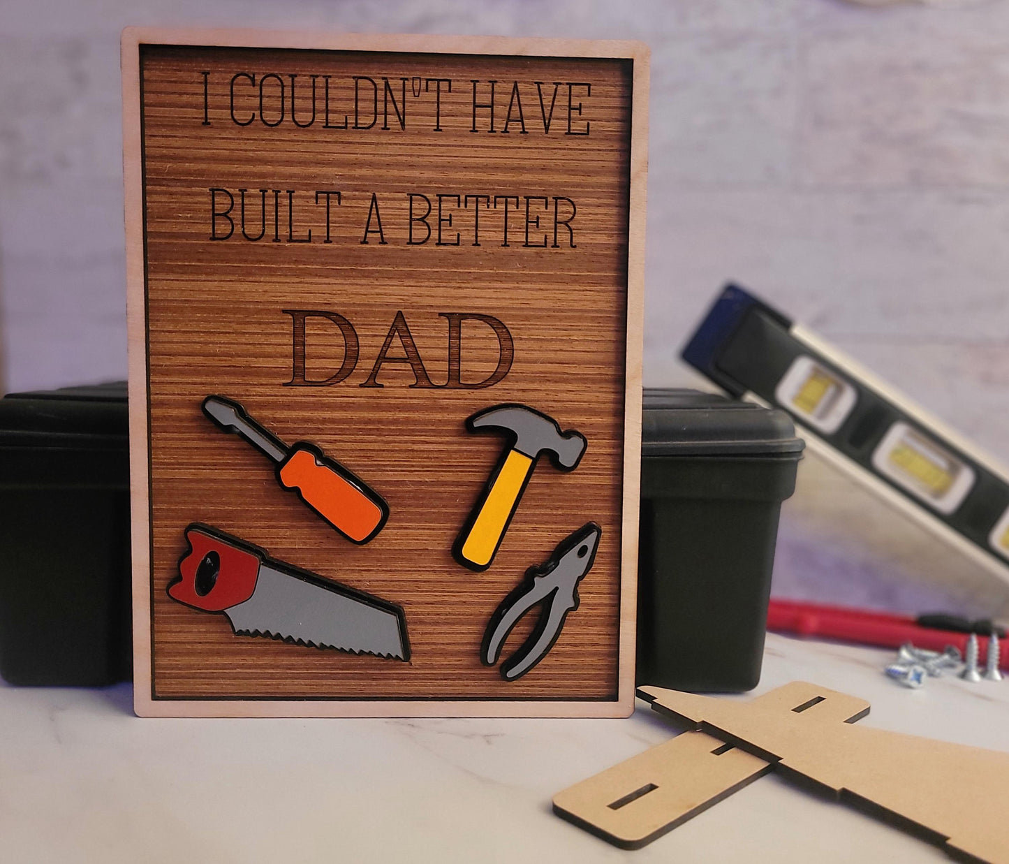 Father's Day Tool sign, Gift for him Laser ready cut file, SVG Instant digital download, small business commercial use.