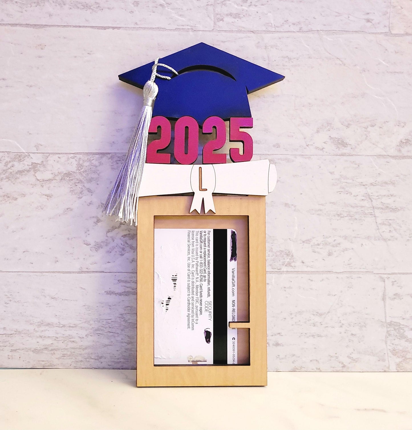 Gift card, picture frame for 2025 graduate, Gift for graduation, for years 2025-2029. Laser ready cut file, SVG Instant digital download.
