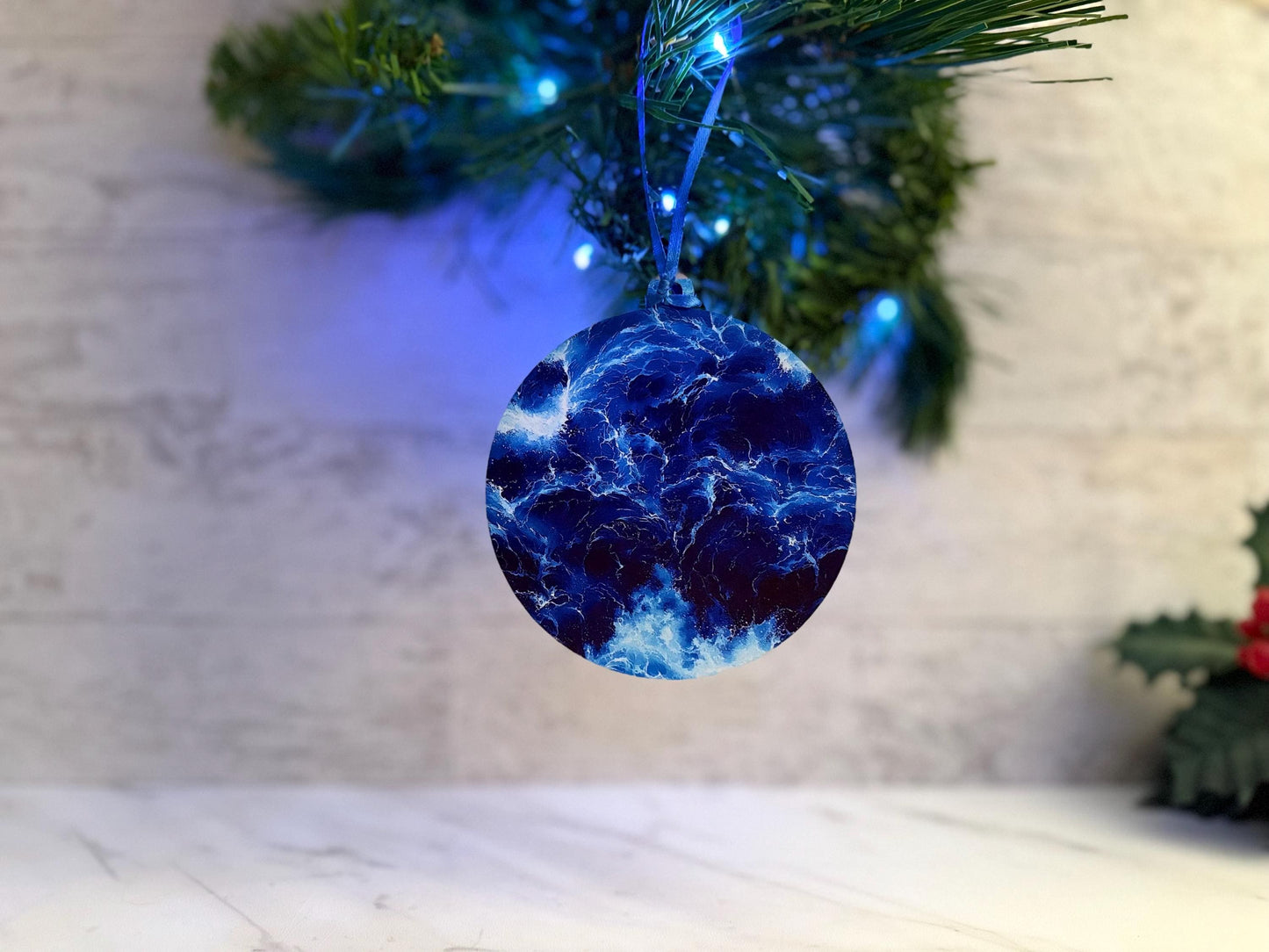 Perfect Peace Ornament, John 14:27 laser cut Christmas ornament. Religious, Christian Holiday gift.