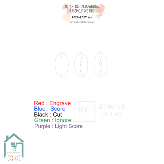 2026-2027 Ornament Tag