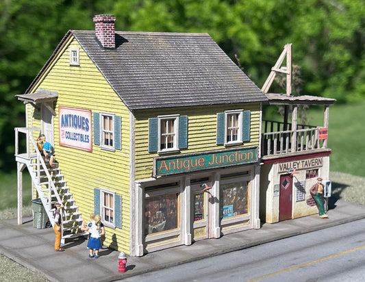 HO Scale Laser Cut Model Building Kit - Antique Junction & Valley Tavern
