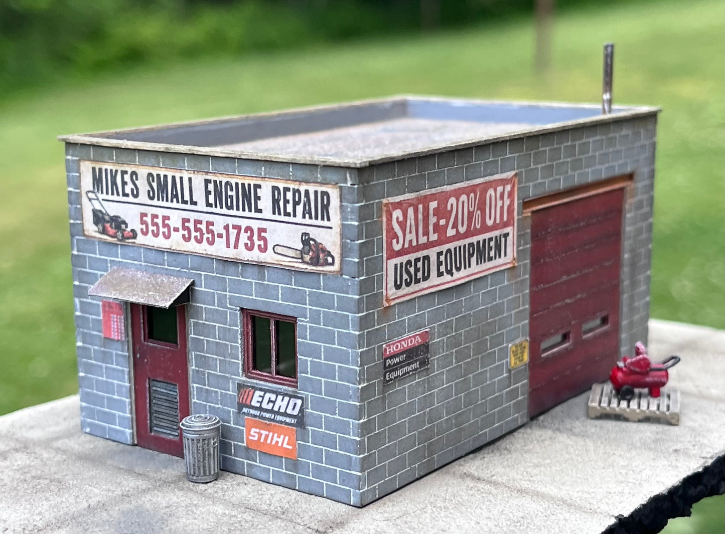 HO Scale Laser Cut Model Building Kit - Mike’s Small Engine Repair