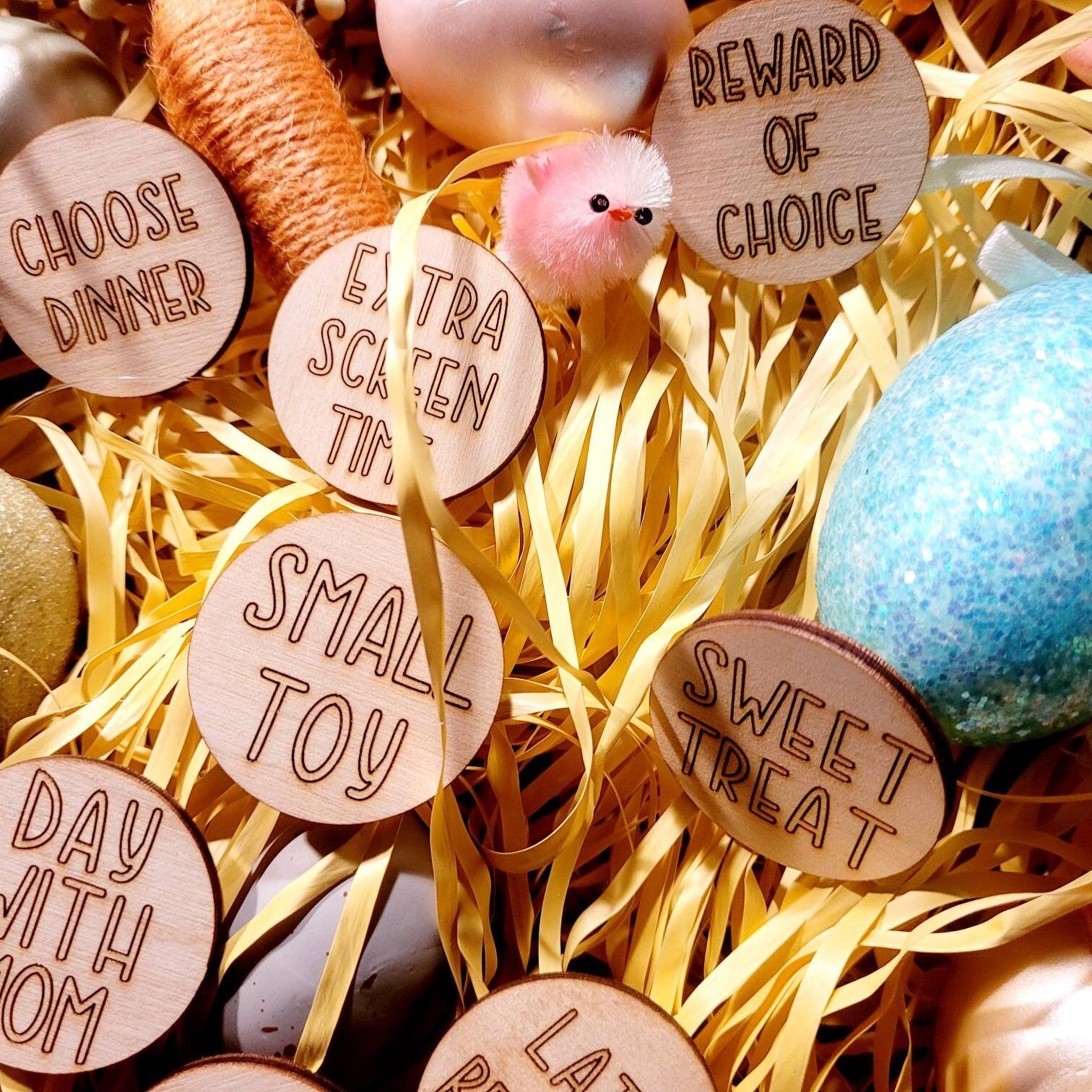 Easter Egg Tokens, Easter egg hunt tokens for kids activities. Kids reward tokens.