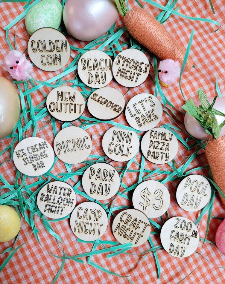 Easter Egg Tokens, Easter egg hunt tokens for kids activities. Kids reward tokens.