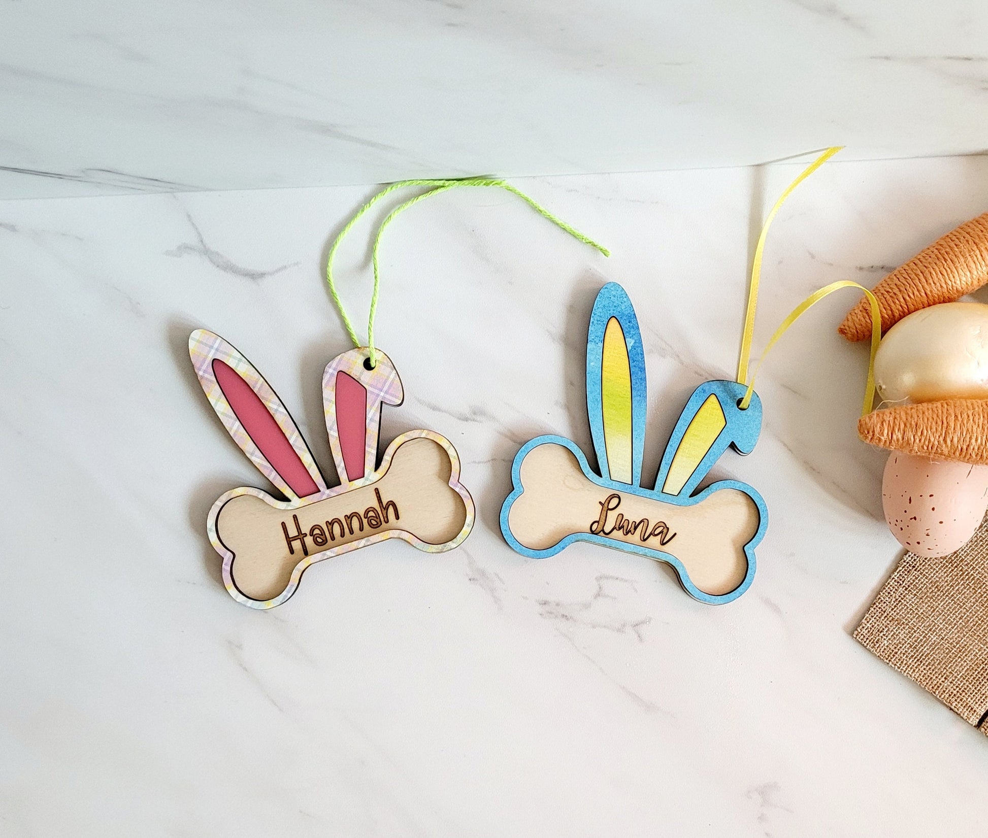 Dog Easter Basket tag, Pet lover gift.