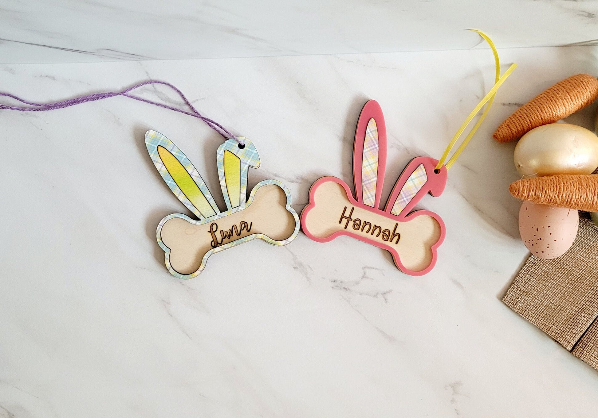Dog Easter Basket tag, Pet lover gift.