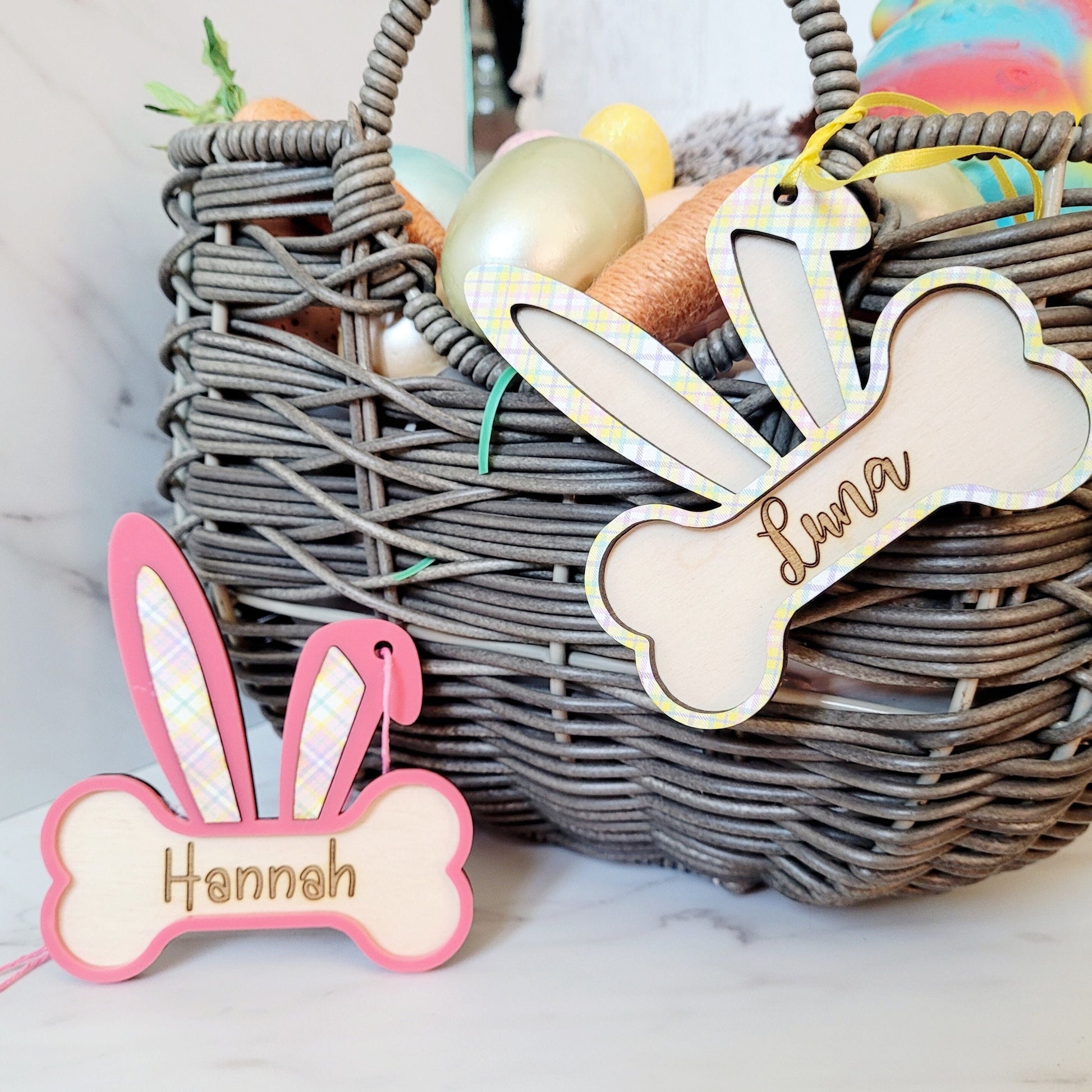 Dog Easter Basket tag, Pet lover gift.