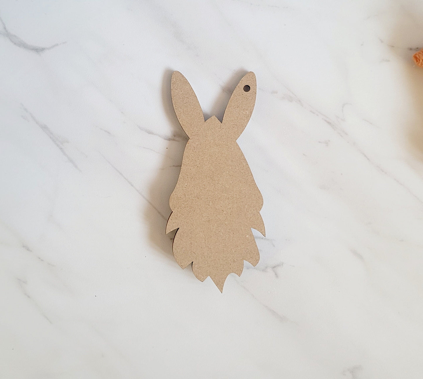 Bunny gnome Easter basket gift tag, Personalized and customizable hat.
