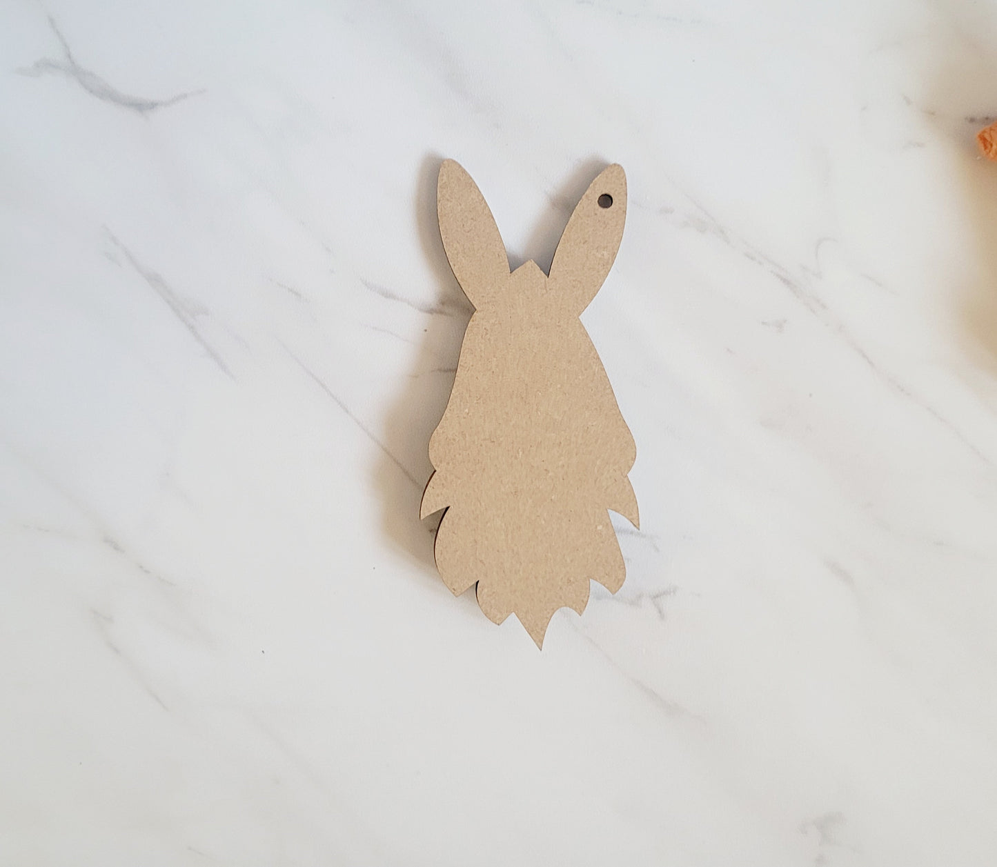 Bunny gnome Easter basket gift tag, Personalized and customizable hat.