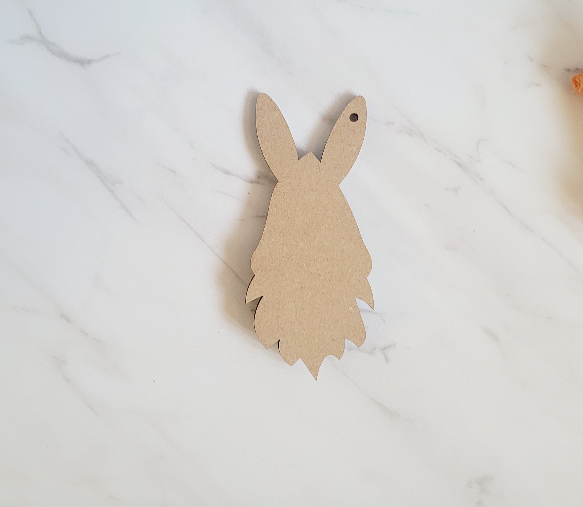 Bunny gnome Easter basket gift tag, Personalized and customizable hat.