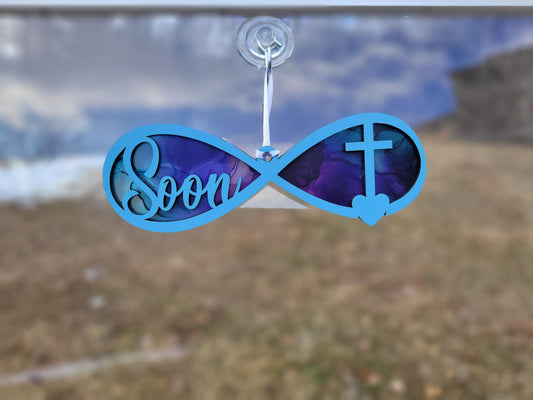 Soon Faith based window suncatcher or Car Charm laser ready, cut file, SVG Instant digital download.