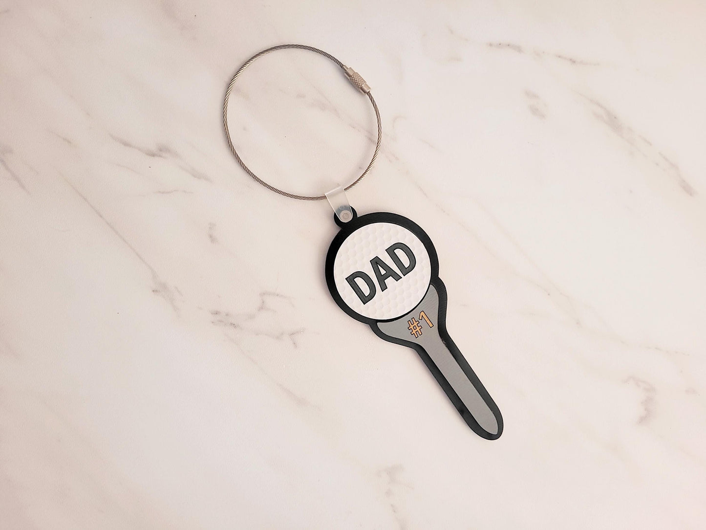 Golf Bag Tag Laser Cut File: SVG Digital Download