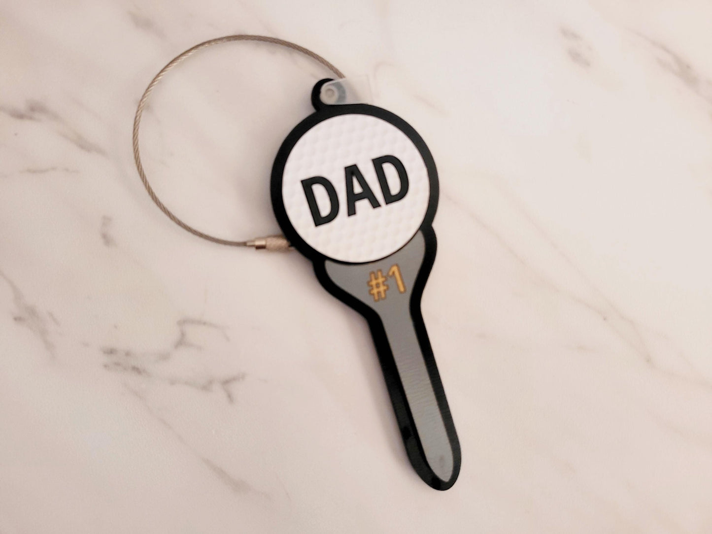 Golf Bag Tag Laser Cut File: SVG Digital Download