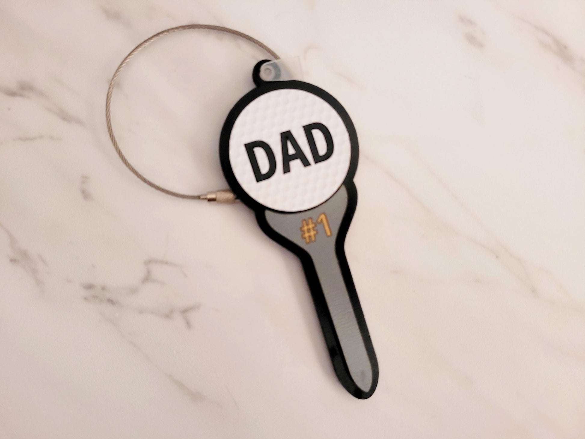 Golf Bag Tag Laser Cut File: SVG Digital Download