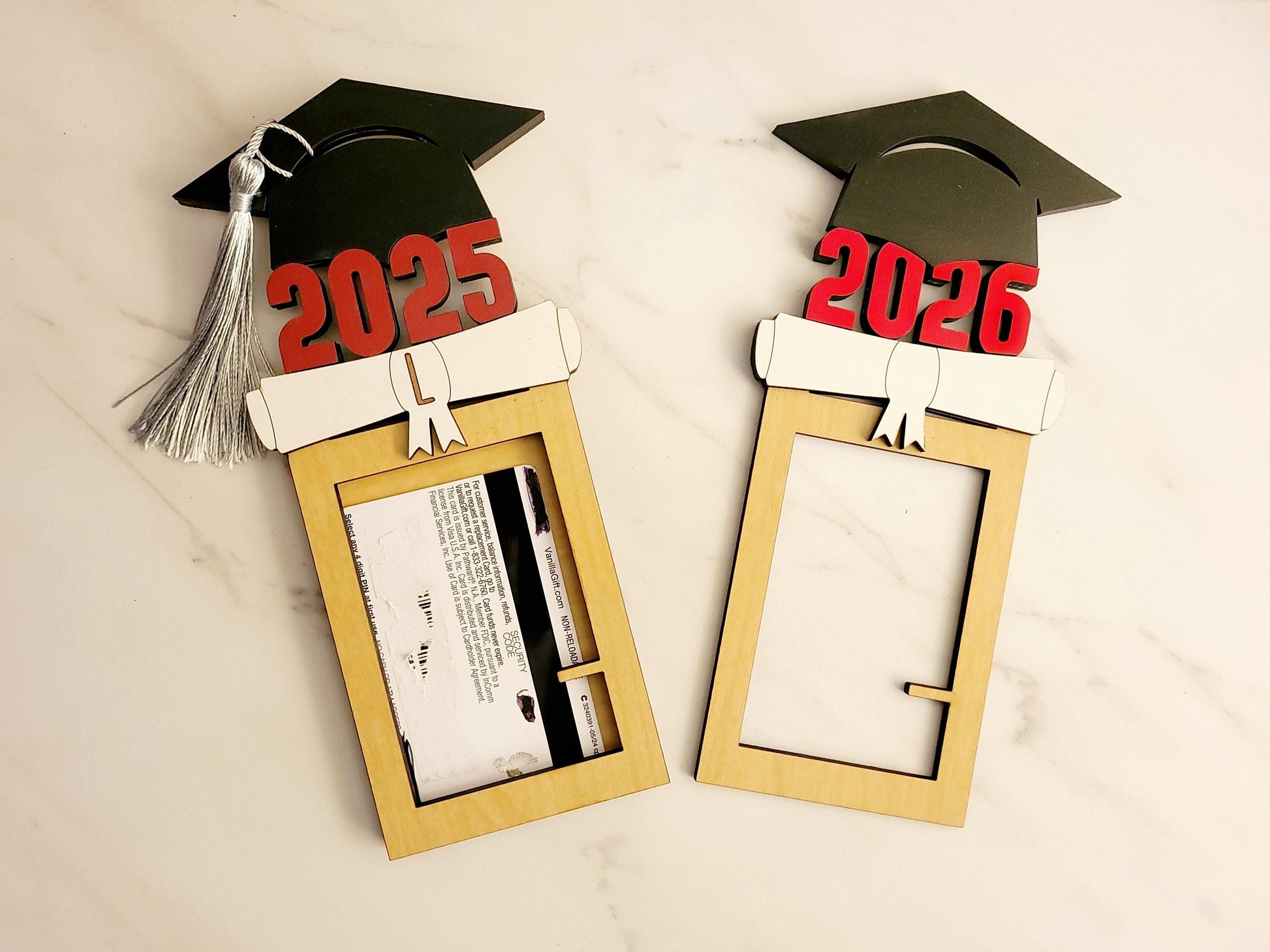 Gift card, picture frame for 2026 graduate, Gift for graduation, for years 2025-2029. Laser ready cut file, SVG Instant digital download.