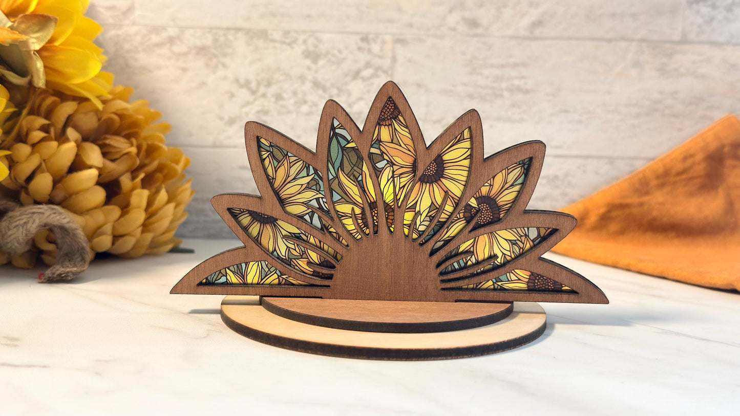 Fall Tea light holder set Laser Ready Cut file, SVG Instant digital download.