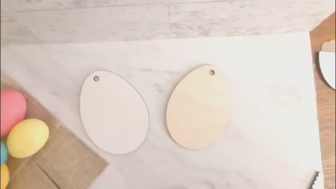 Layered Easter Egg cutout Tag set. Laser ready cut file, SVG Instant digital download, small business commercial use.